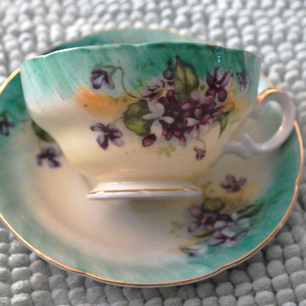 Dainty Vintage Bond Ware Hand Painted Tea Cup Made in Japan